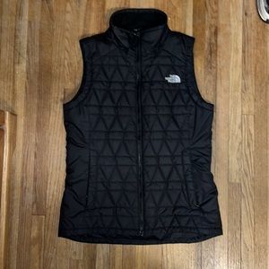 North Face black puffer vest
